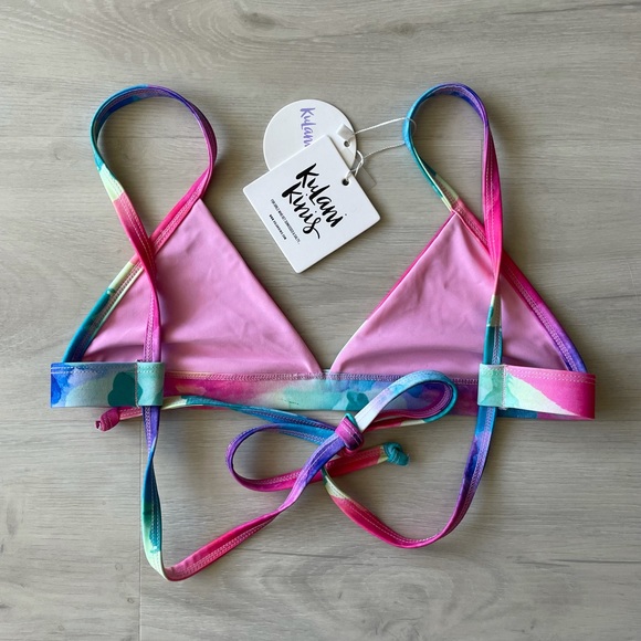 NWT Kulani Kinis tie dye Sundowner Bikini Top - Picture 4 of 5